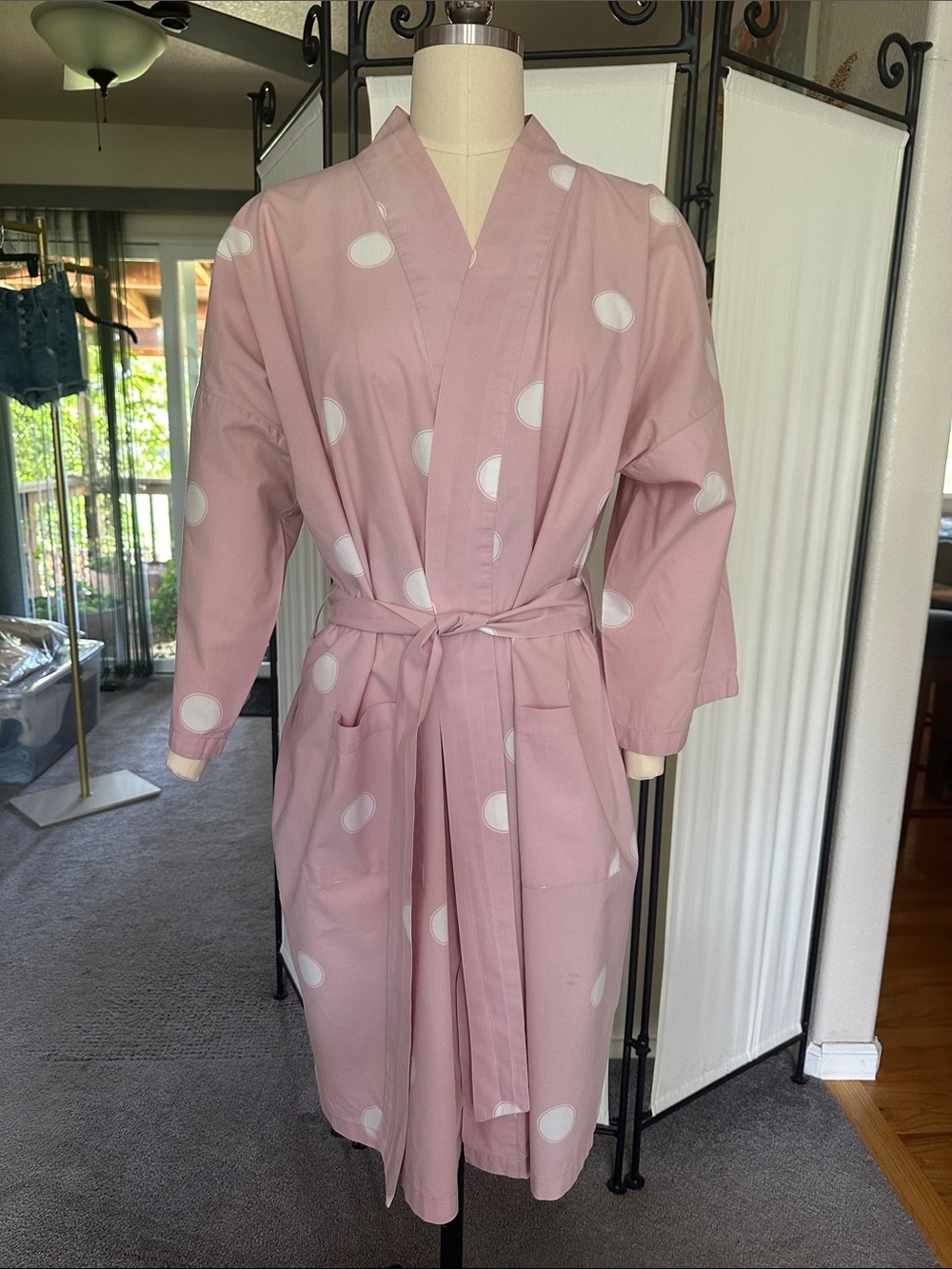 PrintFresh Polka Dot Robe Size S/M